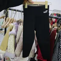 现货Z191女童冬季加绒高腰打底裤