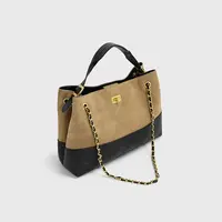 TOMATO&POTATO时尚百搭女士可调节双根单肩包肩包撞色拼接通勤