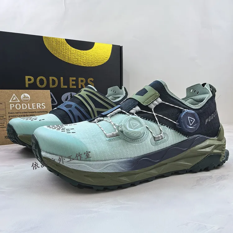PODLERS英国玻德利户外越野跑鞋4E宽楦鞋宽头鞋女旋转扣运动鞋男