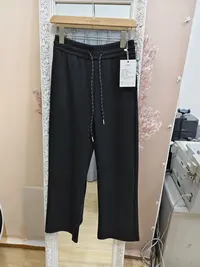 1630黑色直筒裤女宽松显瘦垂坠休闲高腰窄版阔腿裤春秋拖地长裤