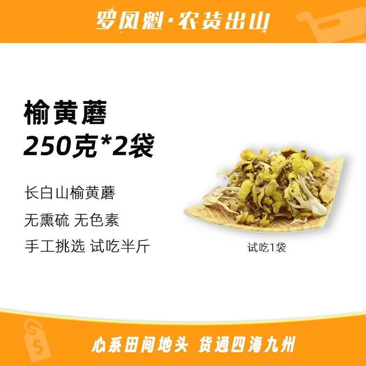 【罗凤魁专属】东北榆黄蘑干货【支持试吃一袋】味美鲜香煲汤