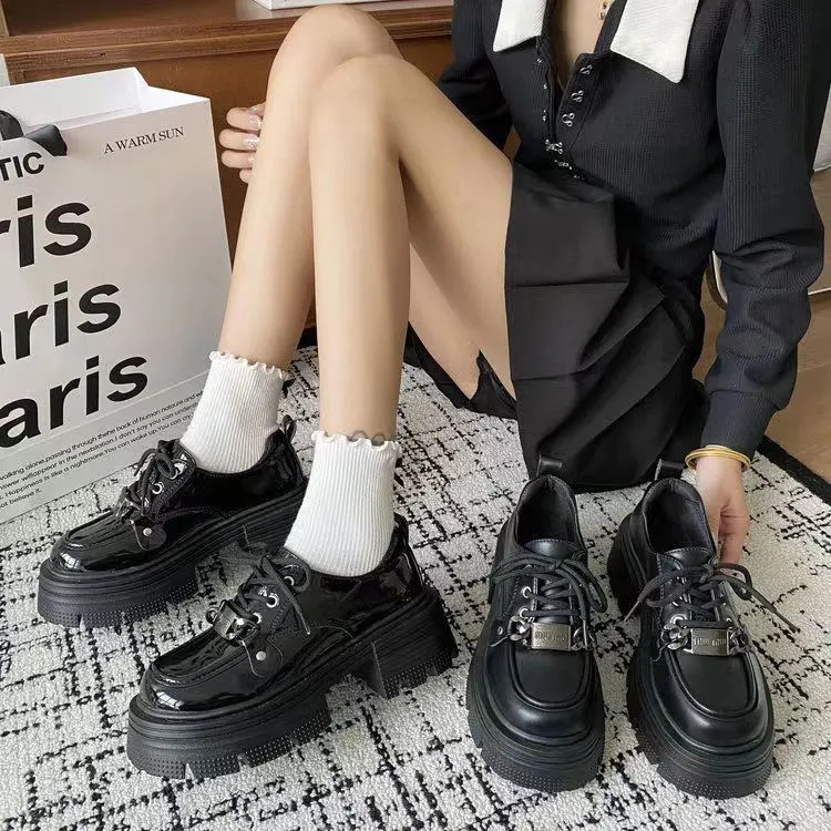 厚底英伦风玛丽珍女鞋2025春秋新款复古百搭乐福鞋日系jk小皮鞋子