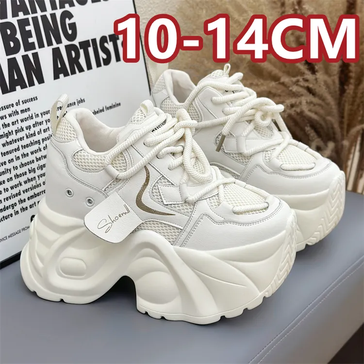 小个子厚底老爹鞋10cm女鞋秋季隐形内增高14cm矮子乐运动鞋子12cm