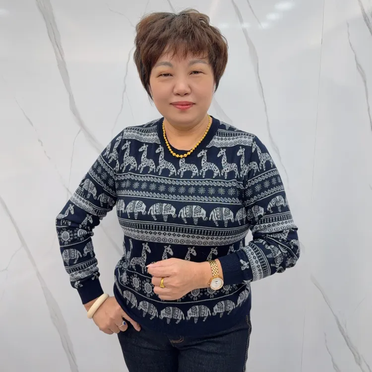 8210冬季新款时尚休闲百搭大象毛针织衫