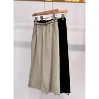 松紧腰抽绳速干半身裙GM9520