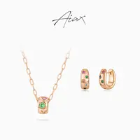 AIAX 秋上新【点彩圈】 氛围感小饰品星型彩钻项链TSJ8557