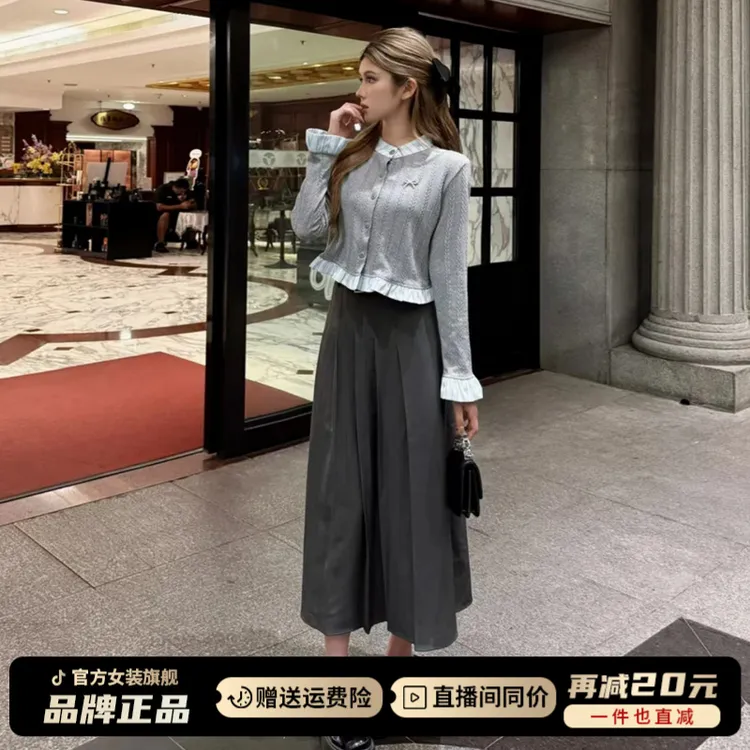 卫衣连衣裙子女早秋季2025年新款巨好看超火韩系穿搭一整套装长裙