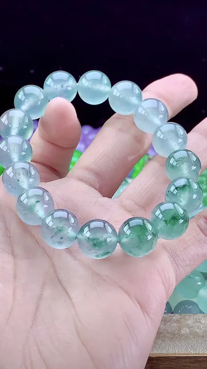 2025龙石种段家玉起杠光至尊木纳料星空蓝飘花缅甸纯天然翡翠A货