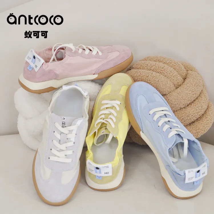 2025新款欧若风芭蕾德训鞋女2.5CM平底透气休闲运动鞋女跑步鞋女