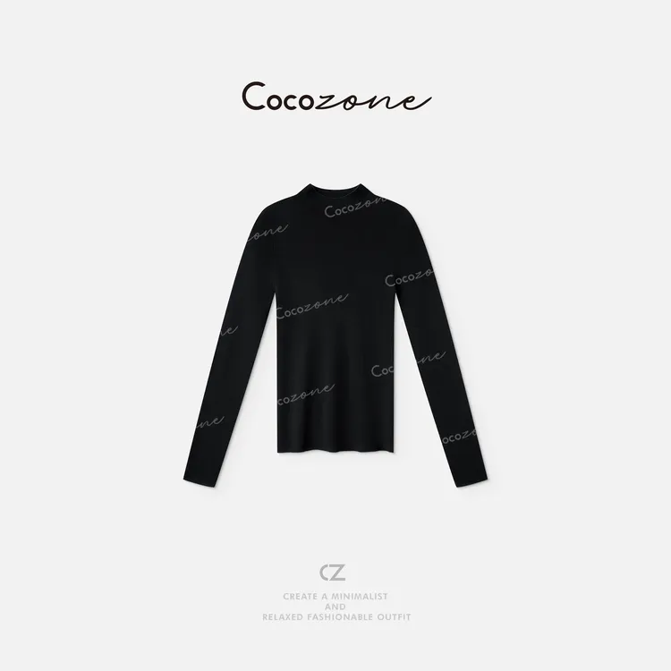 COCO ZONE刘一一【100美丽诺羊毛】基础款毛织上衣CD2A1778