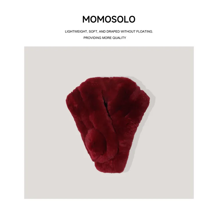 •朱樱•2025秋冬琥珀流光濑兔毛冬季新款时尚毛茸茸保暖围巾259281