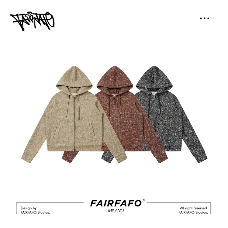 【白点点连帽外套】WY511B5011春季新款设计感休闲复古百搭连帽外套