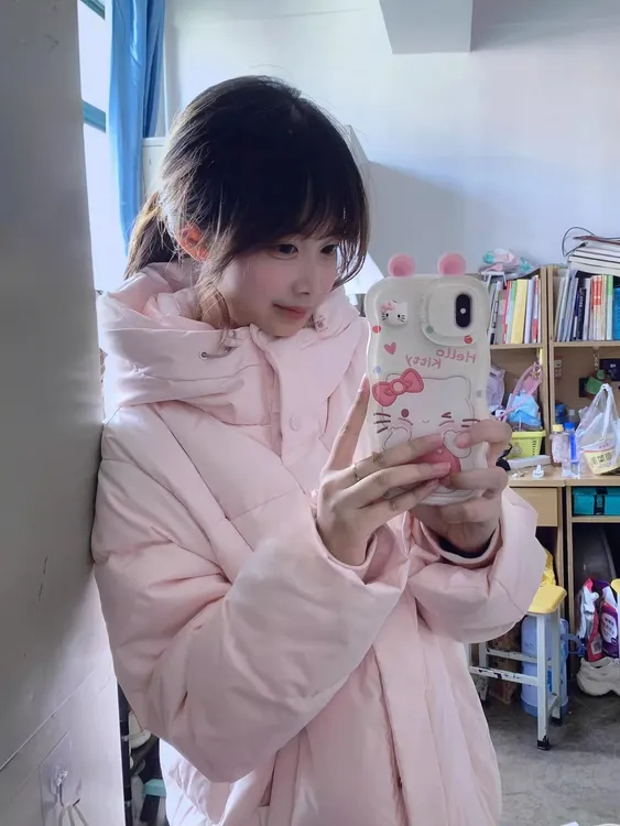 中戏羽绒棉服女款2025年新款韩系宽松超好看棉衣外套冬季加厚棉袄