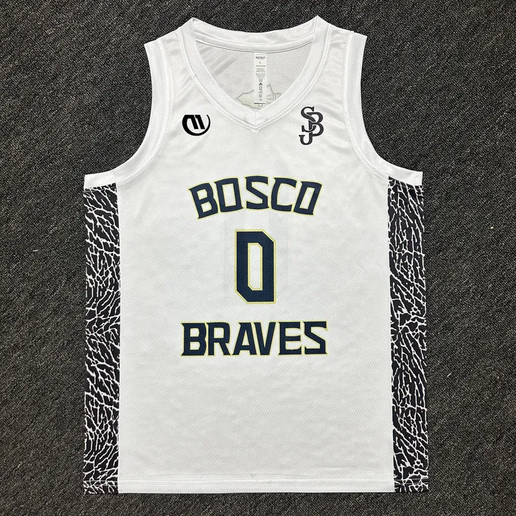 布兰登麦考伊BOSCO圣约翰博斯克高中水印球衣球服定制比赛篮球服