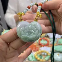 翡翠颈饰未镶嵌代编织