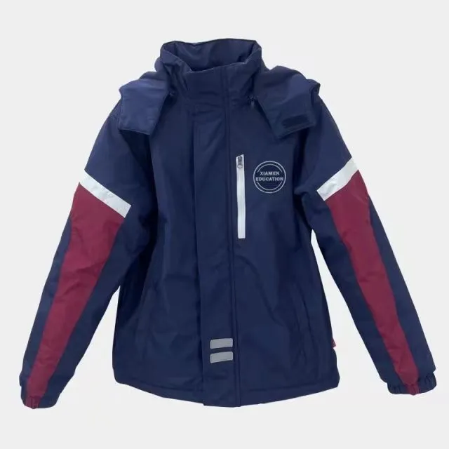 【厦门小学风衣加厚】厦门市直属校服冲锋衣秋季外套加绒春秋秋冬季