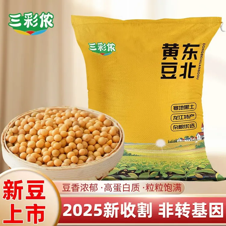 【 感恩回馈 当季新豆  】精选五斤东北黄豆打豆浆豆颗粒饱满圆润