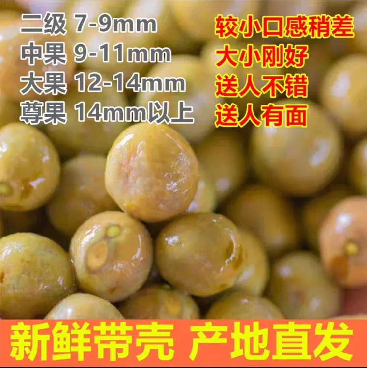 2025新鲜鸡头果二青二级打磨小果鸡头米买十送一