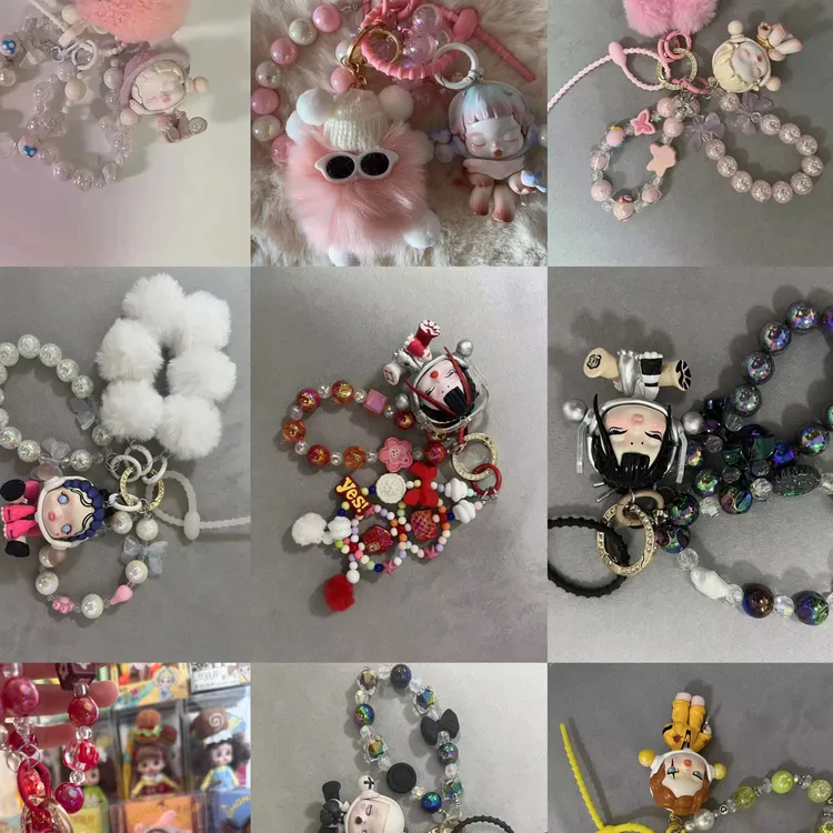 DlY手工潮流包挂钥匙扣包挂停饰品重工艺