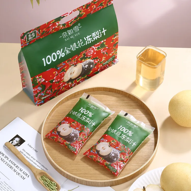 100%金银花冻梨汁NFC果汁饮料东北爆款饮料甘甜清爽便携