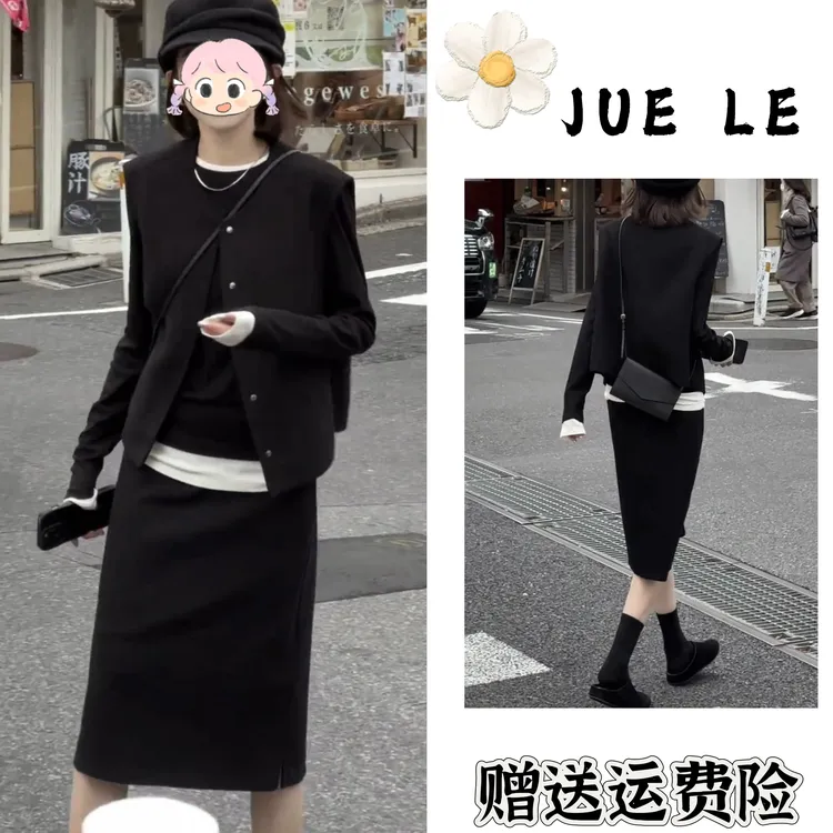 2025秋季新款时尚显瘦气质女士网红洋气三件套百搭款L11032