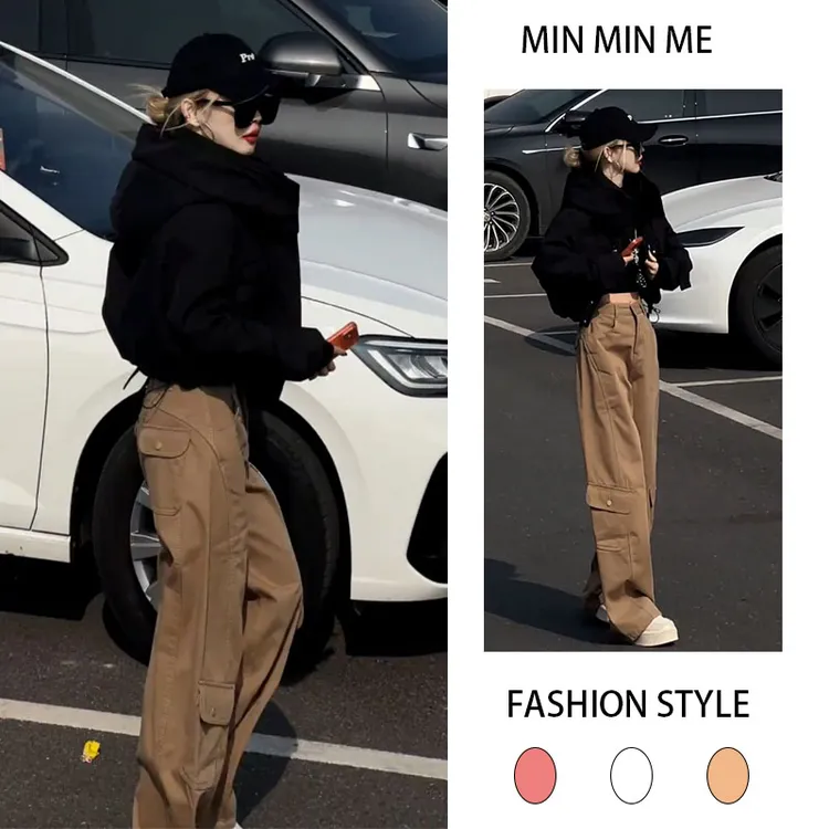 2025秋冬季新款设计感轻熟风时尚百搭短外套棉服休闲阔腿裤两件套