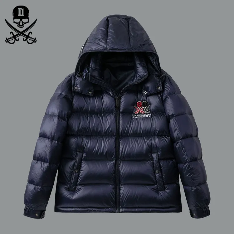 DA双刀高奢羽绒服男款冬季新款90白鸭绒新国标上衣保暖连帽250276