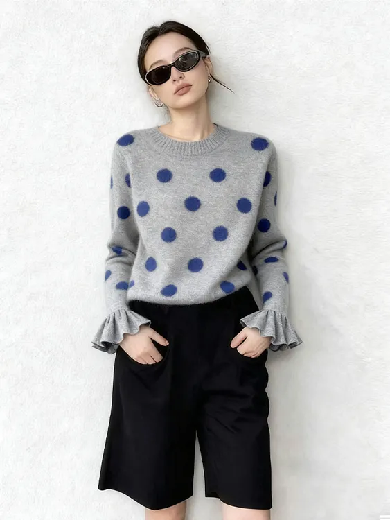 2025年秋冬新款独特漂亮高级感chic日系温柔风宽松慵懒软糯毛衣女