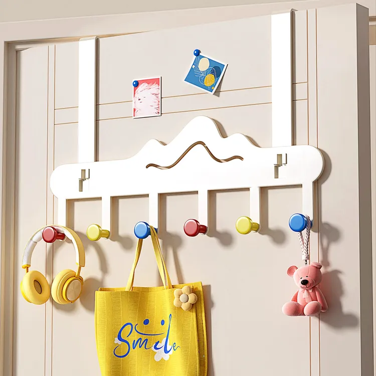 多巴胺门后挂钩免打孔挂衣钩壁挂式衣帽钩置物架门背式挂包挂衣架