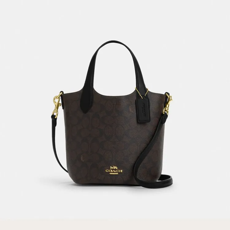 COACH｜【全国联保】蔻驰Hanna 17手提斜挎水桶包CAF16