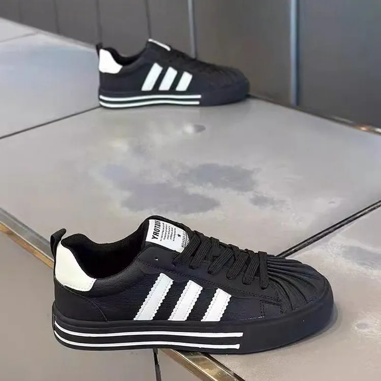 贝壳头透气男鞋夏季青少年休闲运动板鞋百搭网红爆款欧洲站小白鞋