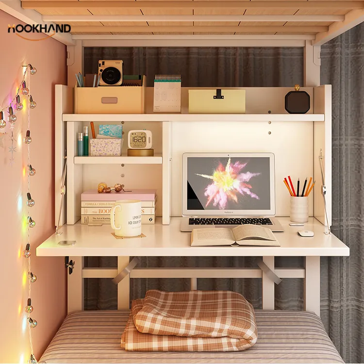 床上桌大学生悬空电脑桌可折叠懒人上下铺书桌宿舍寝室学习小桌子