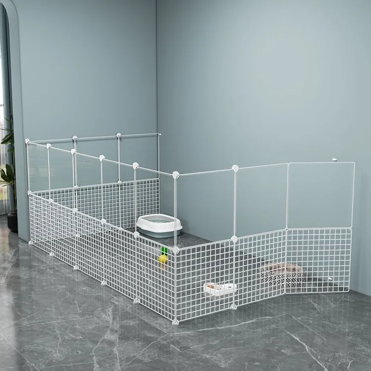 宠物围栏特大号自由拼接多层铁丝网挡板家用室内阳台猫咪别墅栅栏