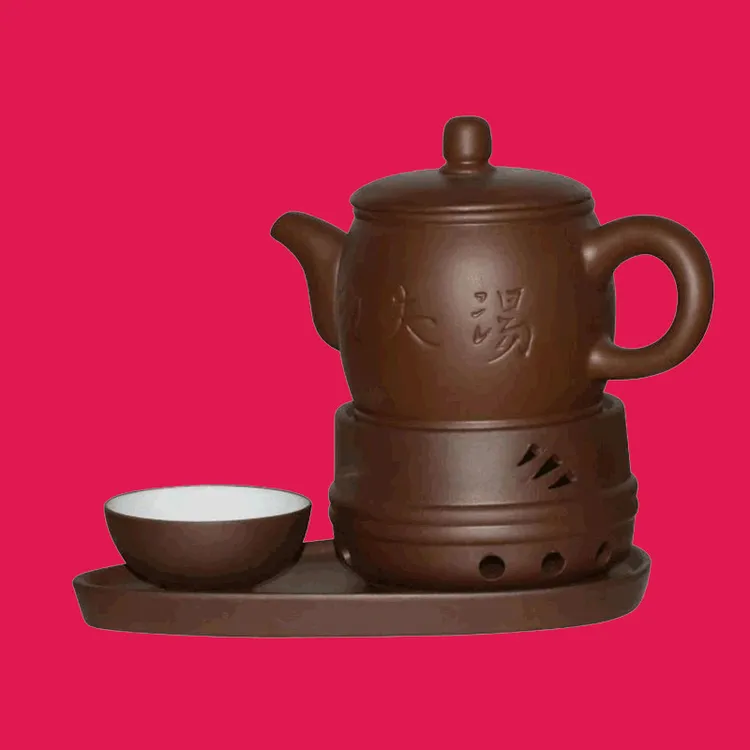 陶瓷养生中式紫砂炖汤壶大容量适合茶楼使用