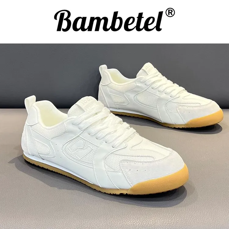 Bambetel时尚休闲鞋鞋子男鞋夏季低帮系带阿甘鞋百搭潮软底德