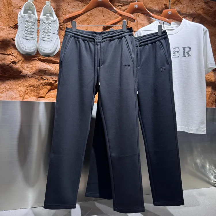 汤姆 弗罗特TF-Z131男士秋季新款莫代尔刺绣字母休闲裤