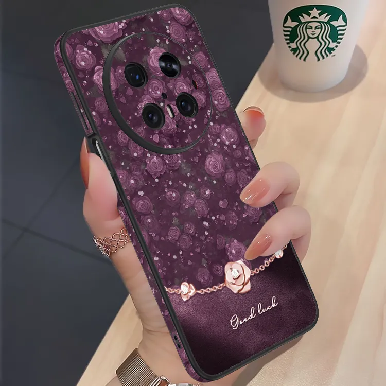 星点玫瑰链适用华为mate70手机壳新款p60pro高级新款春天防摔创意