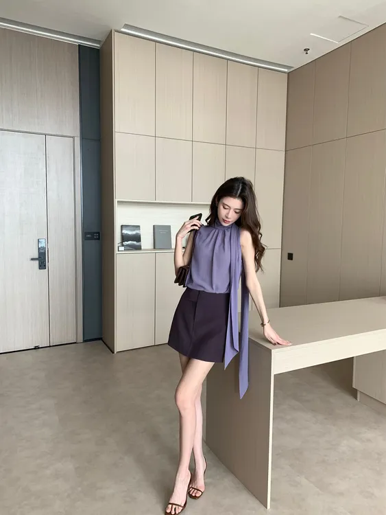 【禾呈】通勤气质极简时尚半身短裙春夏高分比例A字显瘦短裙 10282