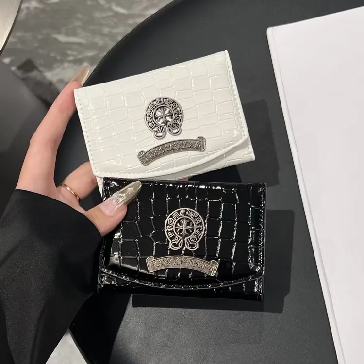 新款克罗心卡包金属标十字架潮流时尚多卡位卡套零钱包证件收纳夹