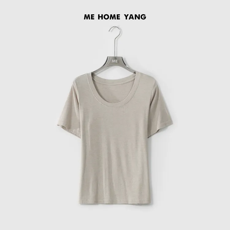 ME【麦穗T】夏季新款女士显瘦气质时尚百搭通勤T恤MEQS1912