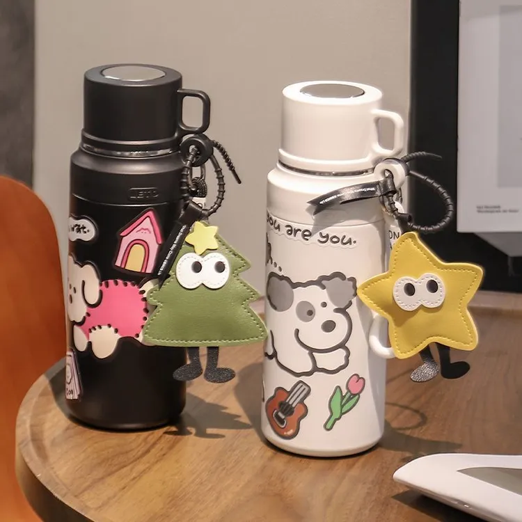 韩版可爱保温杯大容量新款简约不锈钢女生高颜值学生杯子便携水杯