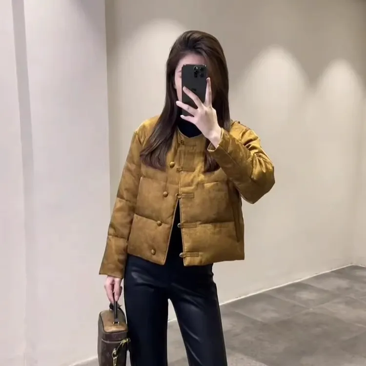 新中式国风棉服外套上衣女2024新款爆款冬季小个子唐装年轻款棉衣