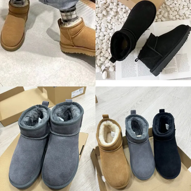 雪地靴冬雨同款真皮短筒加绒加厚保暖棉鞋平底时尚百搭