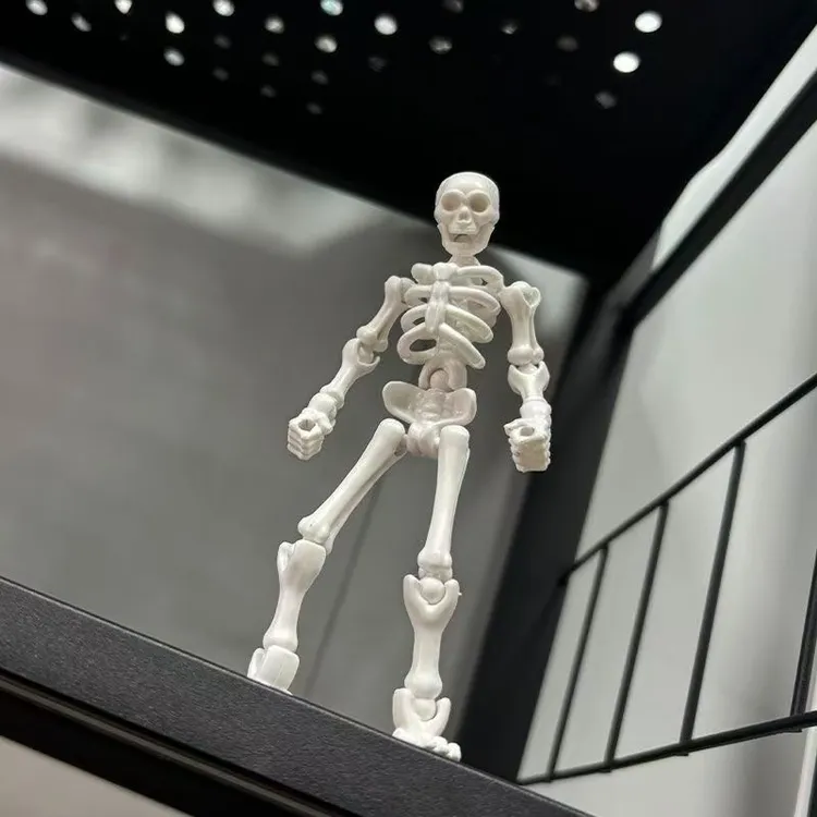 骷髅可动人偶全关节可动拼装玩具3d打印整蛊模型玩具送朋友礼物