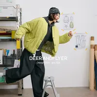 鹿与飞鸟“冬眠书房”120g90白鸭绒轻暖V领三色茧型7144