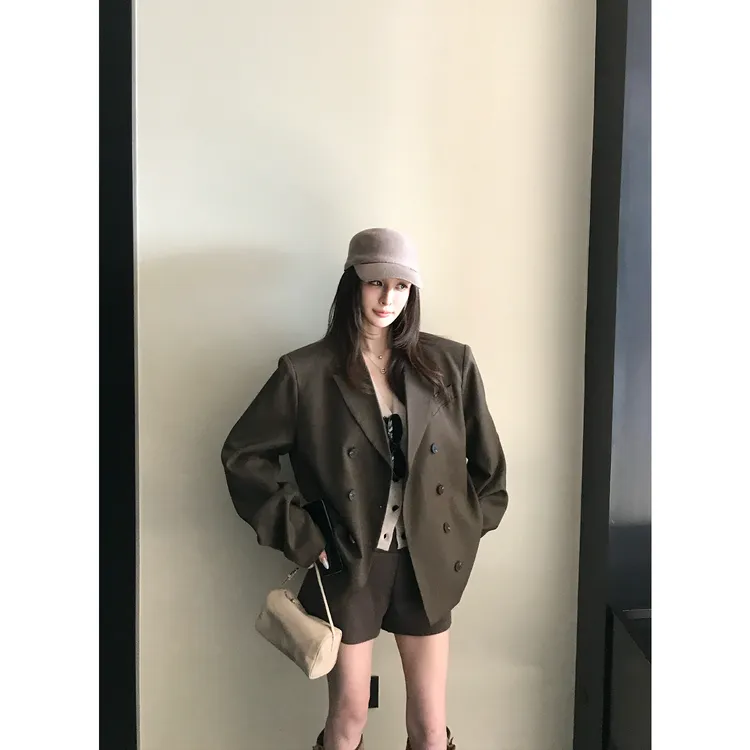 黑标"M*tineR*se娇姐YB定制"高知职场女BOSS高奢醋酸羊毛西装外套