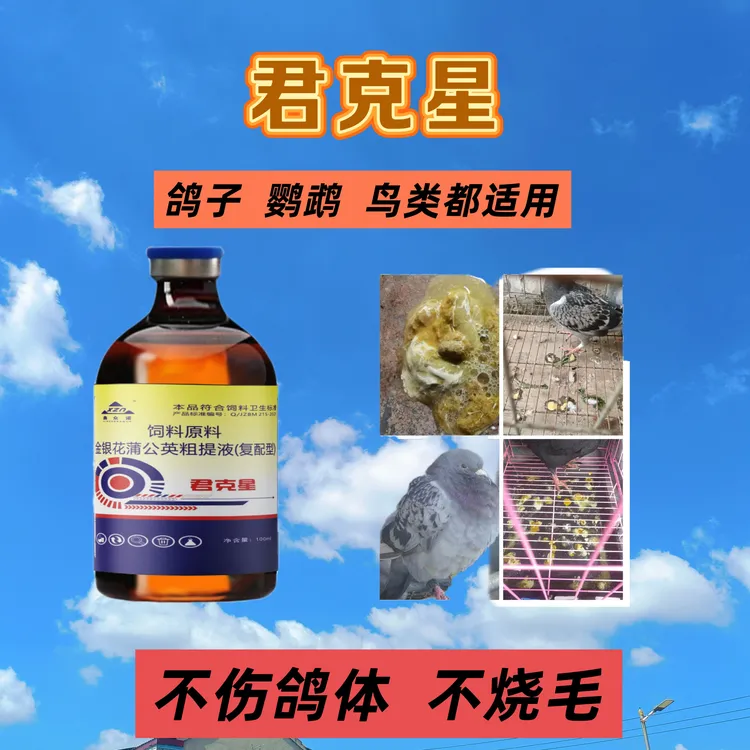 君克星液体正品针对沙门氏大肠杆菌气囊炎乳鸽黑肚皮拉稀腹泻