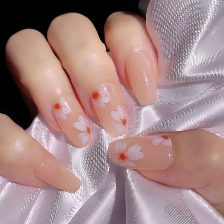 【小雏菊】纯手工定制美甲拆卸穿戴甲手绘穿戴甲美甲穿戴甲片