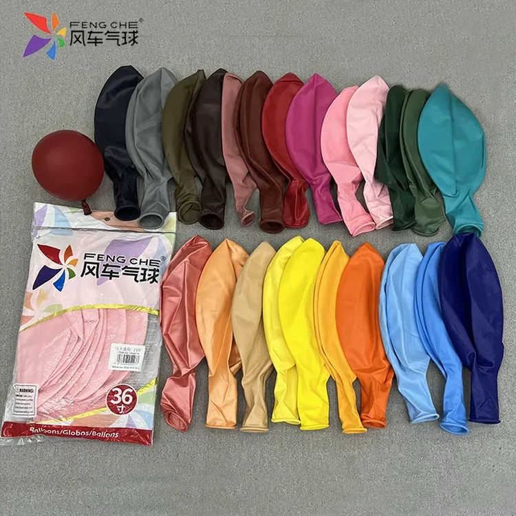风车36寸圆形加厚乳胶气球批发大号气球儿童生日派对婚礼婚庆装饰