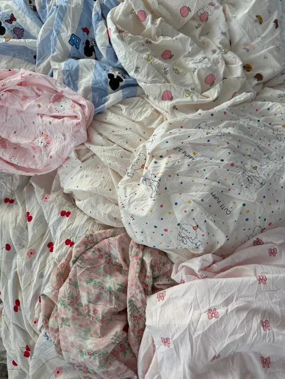 云朵棉亲肤印花布料家居服床品套件被子面料布头
